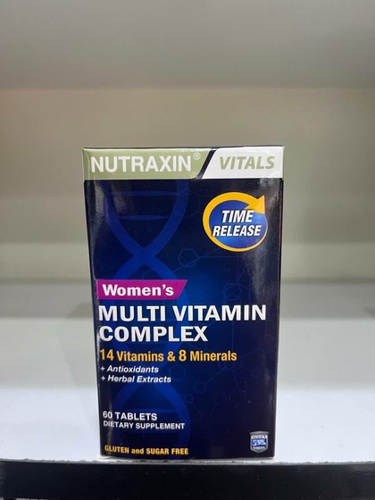 مولتی ویتامین کمپلکس نوتراکسین بانوان nutraxin vitals women's multi vitamin complex3851 مولتی ویتامین کمپلکس نوتراکسین بانوان nutraxin vitals women's multi vitamin complex