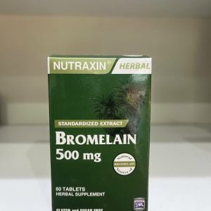 بروملین نوتراکسین 500 میلی گرم 60 عدد Nutraxin Bromelain