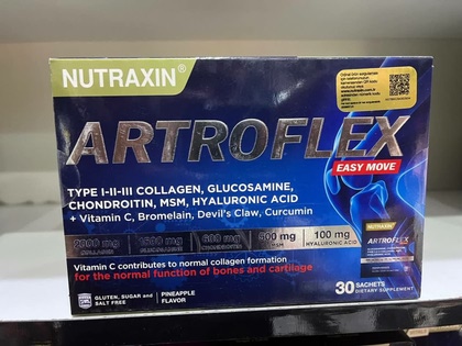 مکمل گلوکوزامین برای سلامت مفاصل نوتراکسیم مدل Artroflex - بسته 30x6 gr3860 مکمل گلوکوزامین برای سلامت مفاصل نوتراکسیم مدل Artroflex - بسته 30x6 gr