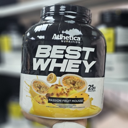 پروتئین پشن فروت بست وی اتلتیکا atlhetica best whey passion fruit mousse
