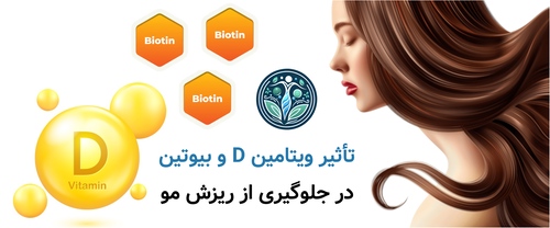 تأثیر ویتامین D و بیوتین در جلوگیری از ریزش مو